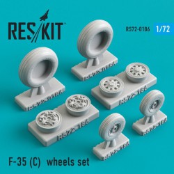 RESKIT RS72-0186 1/72 F-35 (C) wheels set