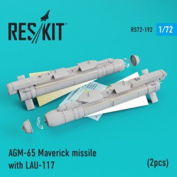 RESKIT RS72-0192 1/72 AGM-65 Maverick missile with LAU-117 (2pcs)