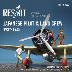 RESKIT RSF48-0002 1/48 Japanese pilot & land crew 1937-1945 (WW2)
