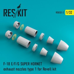 RESKIT RSU32-0002 1/32 F-18 SUPER HORNET Type 1 exhaust nozzles