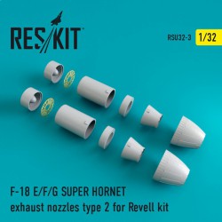 RESKIT RSU32-0003 1/32 F-18 SUPER HORNET Type 2 exhaust nozzles