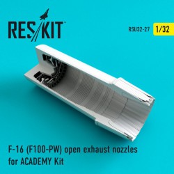 RESKIT RSU32-0027 1/32 F-16 (F100-PW) open exhaust nozzles for ACADE