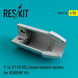 RESKIT RSU32-0032 1/32 F-16 (F110-GE) closed exhaust nozzles for ACA