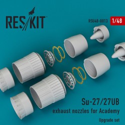 RESKIT RSU48-0013 1/48 Su-27/27UB exhaust nozzles for Academy