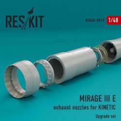 RESKIT RSU48-0015 1/48 MIRAGE III E exhaust nozzles KINETIC