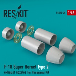 RESKIT RSU48-0030 1/48 F-18 Super Hornet Type 2 exhaust nozzles