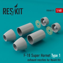 RESKIT RSU48-0031 1/48 F-18 Super Hornet Type 1 exhaust nozzles