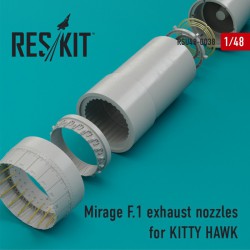 RESKIT RSU48-0038 1/48 Mirage F.1 exhaust nozzles for KITTY HAWK
