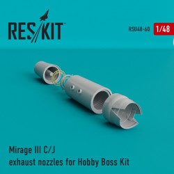 RESKIT RSU48-0060 1/48 Mirage III C/J exhaust nozzles for HobbyBoss