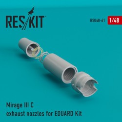 RESKIT RSU48-0061 1/48 Mirage III C exhaust nozzles for EDUARD Kit