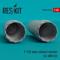 RESKIT RSU48-0064 1/48 F-14D Tomcat open exhaust nozzles for AMK Kit