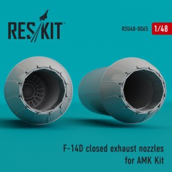 RESKIT RSU48-0065 1/48 F-14D Tomcat closed exhaust nozzles for AMK