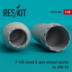 RESKIT RSU48-0066 1/48 F-14D Tomcat closed & open exhaust nozzles