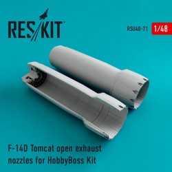 RESKIT RSU48-0071 1/48 F-14D Tomcat open exhaust nozzles