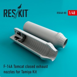 RESKIT RSU48-0080 1/48 F-14A Tomcat closed exhaust nozzles for Tamiy