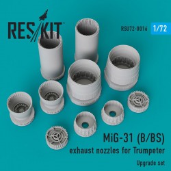 RESKIT RSU72-0016 1/72 MiG-31 (B/BS) exhaust nozzles for Trumpeter