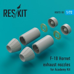 RESKIT RSU72-0030 1/72 F-18 Hornet exhaust nozzles for Academy Kit
