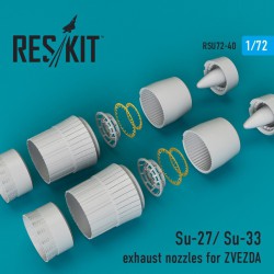 RESKIT RSU72-0040 1/72 Su-27/ Su-33 exhaust nozzles for ZVEZDA