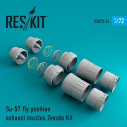 RESKIT RSU72-0054 1/72 Su-57 fly position exhaust nozzles Zvezda Kit