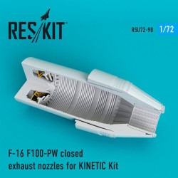 RESKIT RSU72-0090 1/72 F-16 F100-PW closed exhaust nozzles for KINET