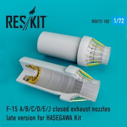 RESKIT RSU72-0102 1/72 F-15 A/B/C/D/E/J closed exhaust nozzles late