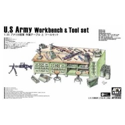 AFV CLUB AF35302 1/35 U.S Army Workbench & Tool set