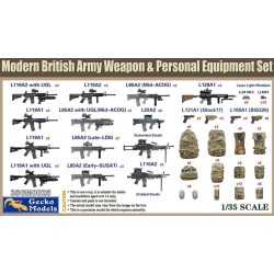 GECKO MODELS 35GM0026 1/35 Modern British Army Weapon & Equipment Set