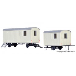 KIBRI 10278 1/87 Construction trailer, 2 pieces