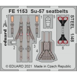 EDUARD FE1153 1/48 Su-57 seatbelts STEEL