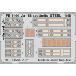 EDUARD FE1144 1/48 Ju 188 seatbelts STEEL