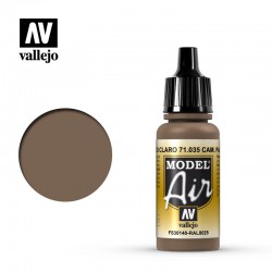 VALLEJO 71.035 Model Air Camouflage Pale Brown Color 17 ml.