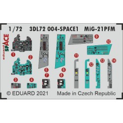 EDUARD 3DL72004 1/72 MiG-21PFM SPACE
