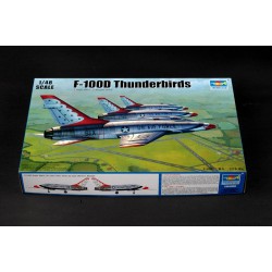 TRUMPETER 02822 1/48 F-100D in Thunderbirds livery
