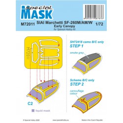 SPECIAL MASK M72011 1/72 SIAI-Marchetti SF-206M/AM/W Mask