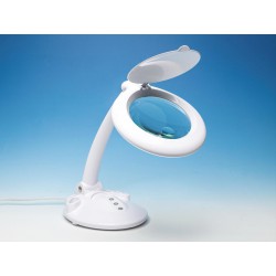 LIGHTCRAFT LC8098LED LED Magnifier Table Lamp with Organiser Base