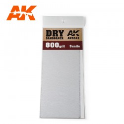 AK INTERACTIVE AK9041 Papier Abrasif à Sec Grain 800