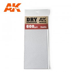 AK INTERACTIVE AK9039 Papier Abrasif à Sec Grain 600