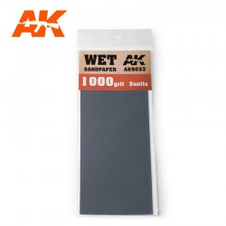 AK INTERACTIVE AK9033 Papier Abrasif à l'Eau Grain 1000