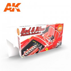 AK INTERACTIVE AK11685 RED AND BLUE INTERIOR COLORS SET