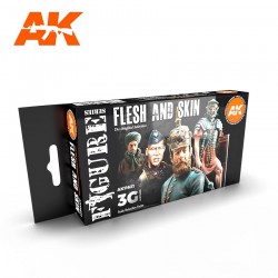 AK INTERACTIVE AK11621 FLESH AND SKIN COLORS SET