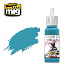 AMMO BY MIG AMMO.F-543 FIGURES PAINTS Green Blue 17 ml.