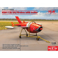 ICM 48400 1/48 Q-2A (KDA-1) Firebee with trailer (1 airplane and trailer)