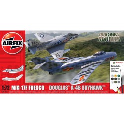 AIRFIX A50185 1/72 MiG-17F Fresco & Douglas A-4B Skyhawk Dogfight Doubles