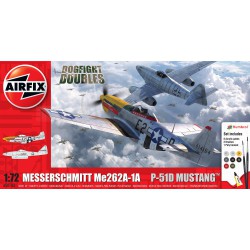 AIRFIX A50183 1/72 Messerschmitt Me262 & North American P-51D Dogfight Doubles