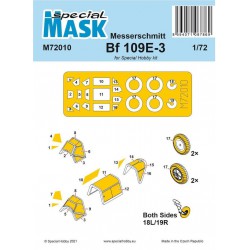 SPECIAL MASK M72010 1/72 Messerschmitt Bf 109E-1/3 Mask