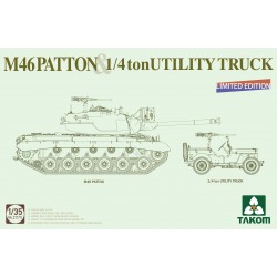 TAKOM 2117X 1/35 M46 Patton & 1/4 ton Utility Truck