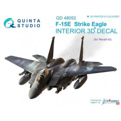 QUINTA STUDIO QD48052 1/48 F-15E 3D-Printed & coloured Interior on decal paper (for Revell kit)