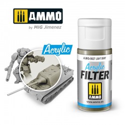 AMMO BY MIG A.MIG-0827 ACRYLIC FILTER Light Gray 15 ml.