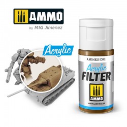 AMMO BY MIG A.MIG-0822 ACRYLIC FILTER Ochre 15 ml.