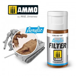 AMMO BY MIG A.MIG-0821 ACRYLIC FILTER Rust 15 ml.